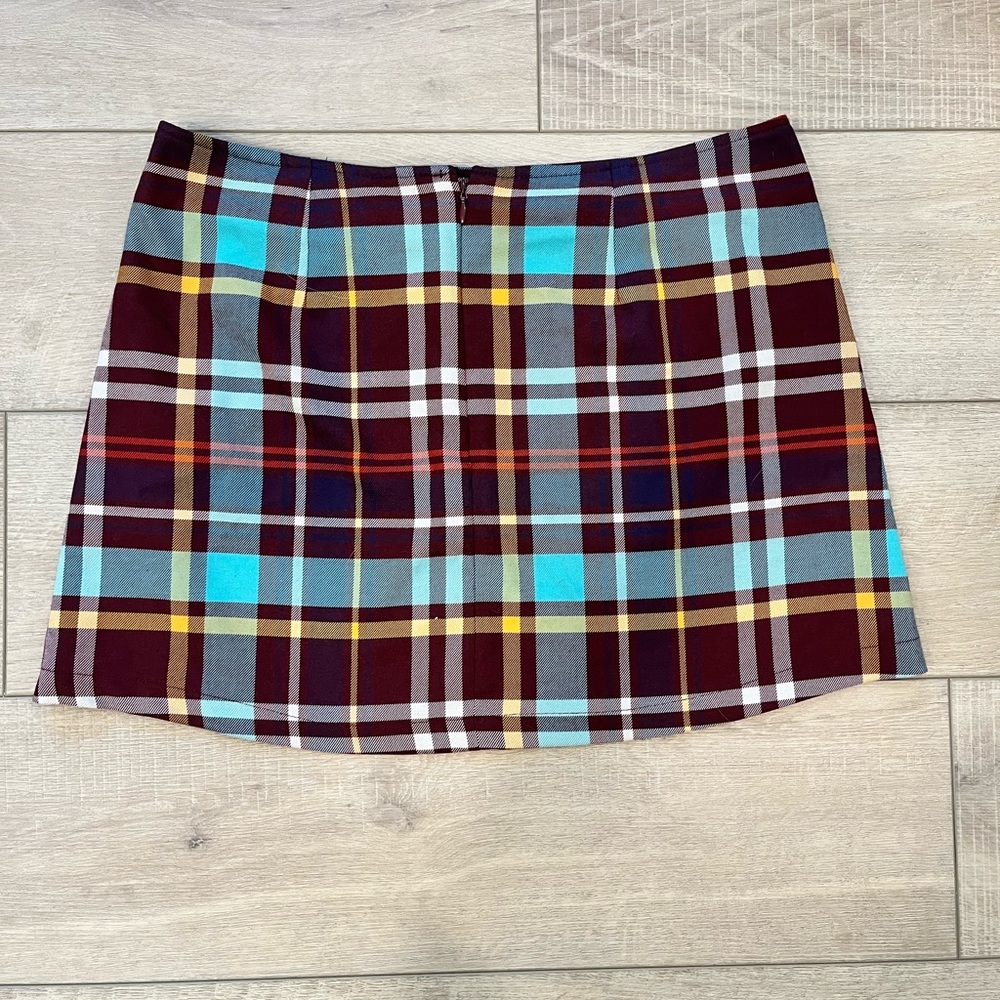 URBAN OUTFITTERS colorful plaid skirt size large - Picture 5 of 7